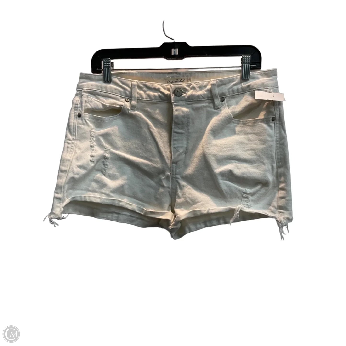 Shorts By Clothes Mentor In White Denim, Size: 12