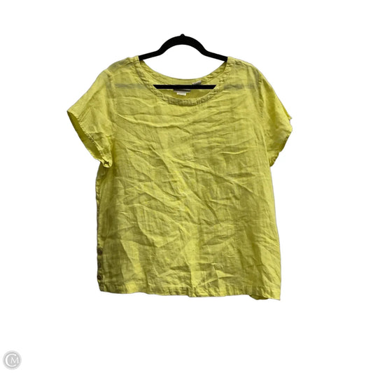Top Sleeveless By Cynthia Rowley In Yellow, Size: Xl