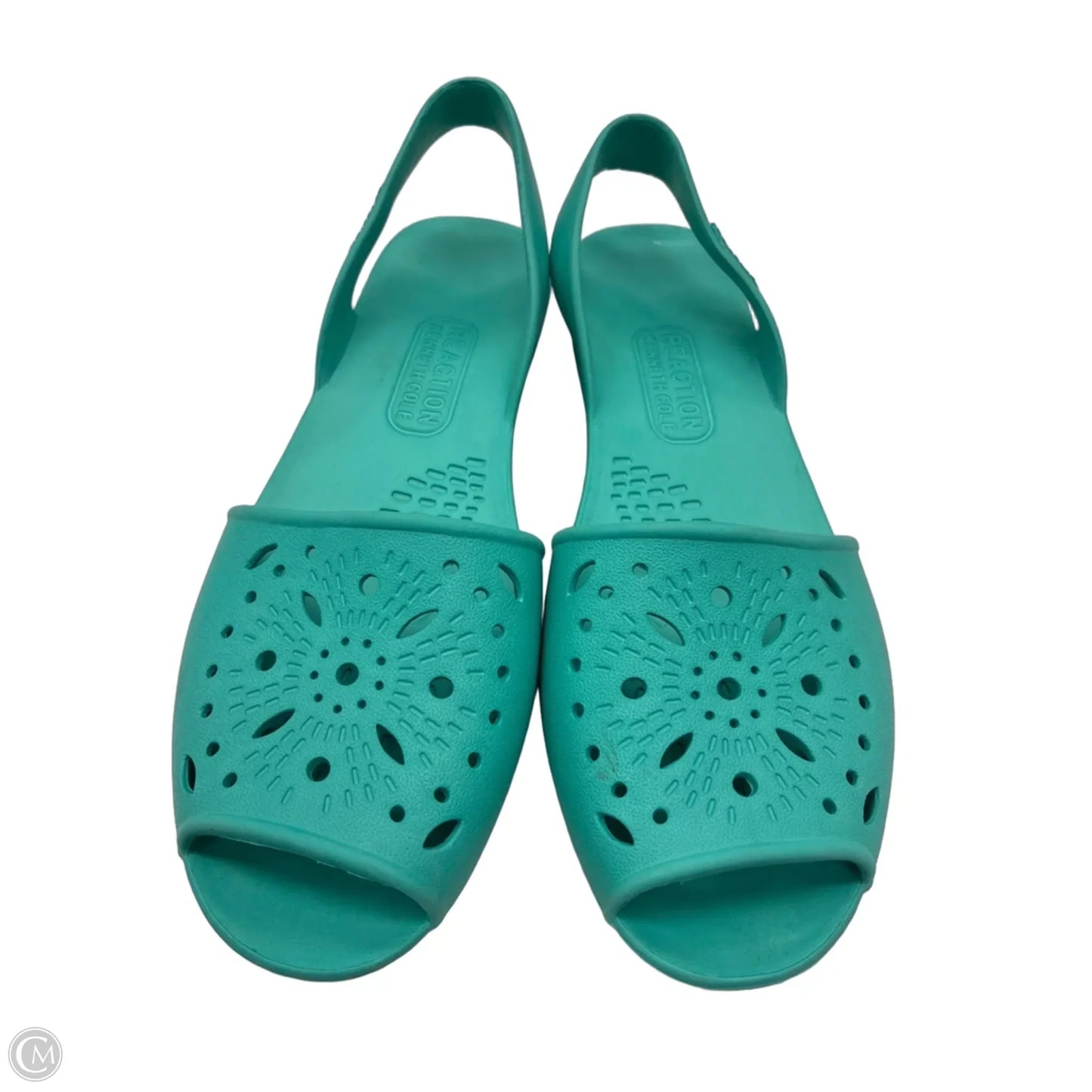 Sandals Heels Wedge By Kenneth Cole Reaction In Teal, Size: 9