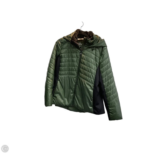 Jacket Puffer & Quilted By Calvin Klein In Green, Size: Xxl