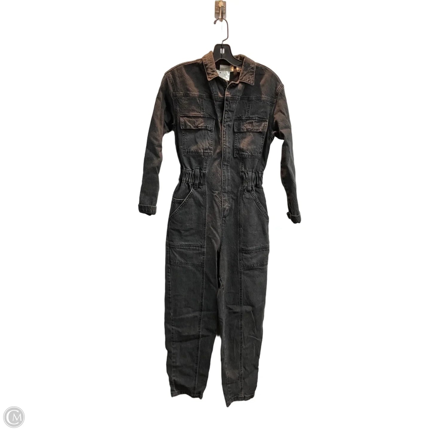 Jumpsuit By Universal Thread In Black Denim, Size: Xxs