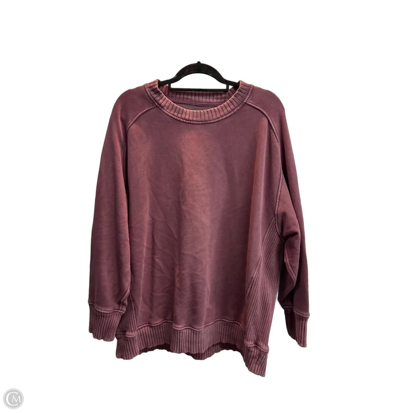Sweatshirt Crewneck By Aerie In Maroon, Size: L