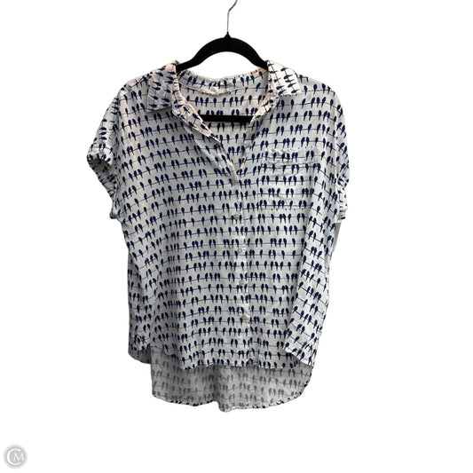 Top Short Sleeve By Jane And Delancey In Animal Print, Size: M