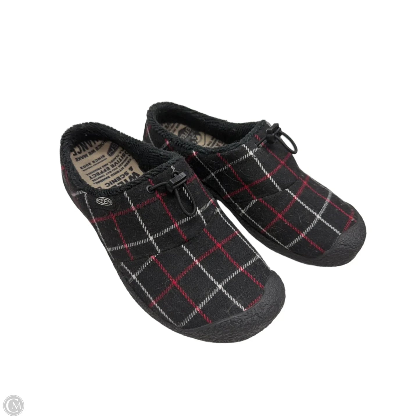Slippers By Keen In Checkered Pattern, Size: 8