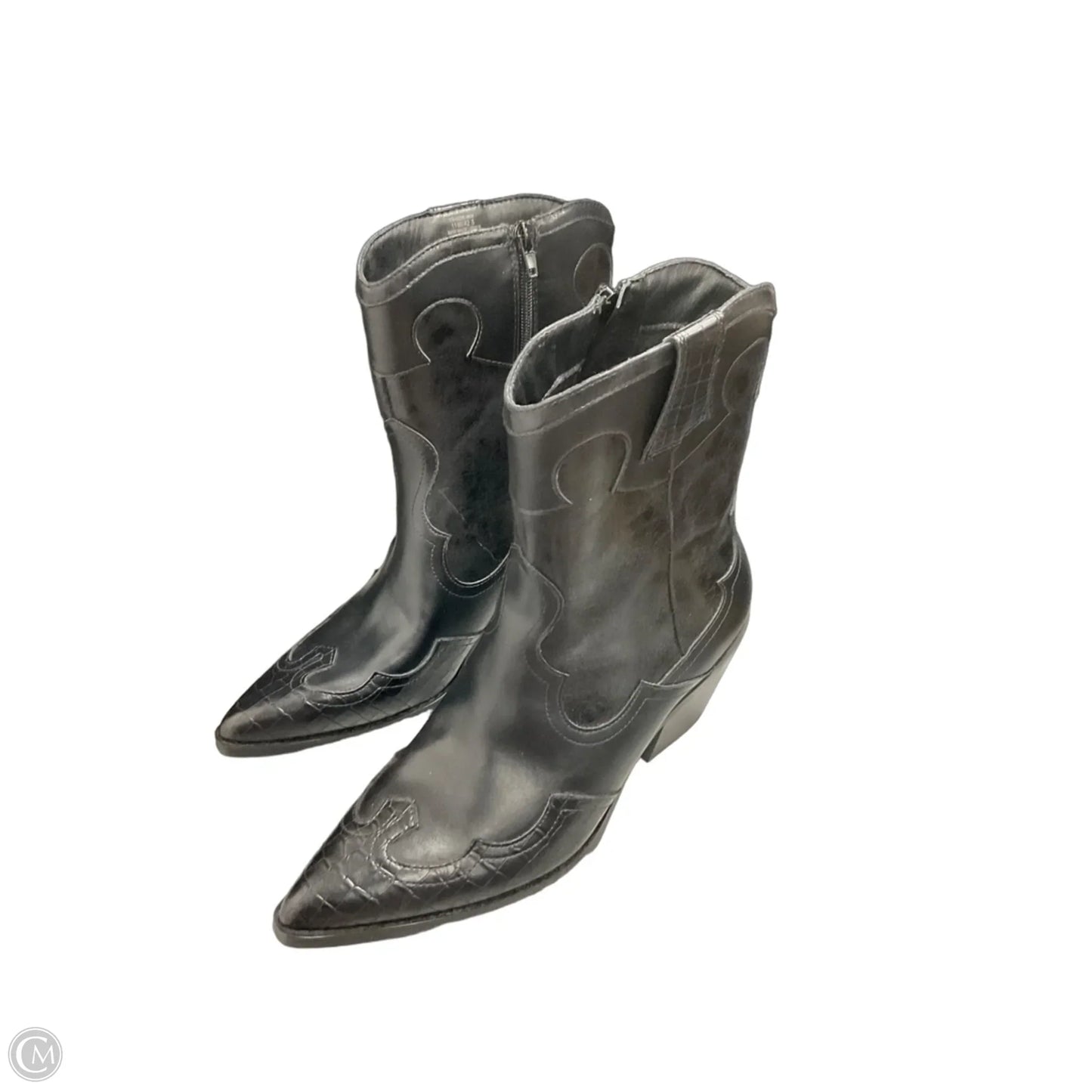 Boots Western By Crown Vintage In Black, Size: 11