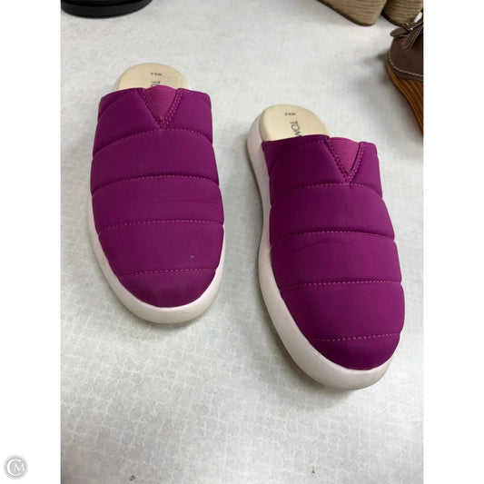 Shoes Flats By Toms In Purple, Size: 8.5