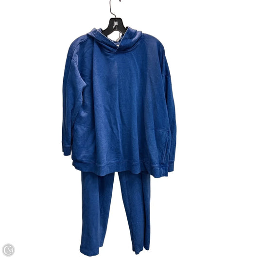 Athletic Pants 2pc By J. Jill In Blue, Size: Xl