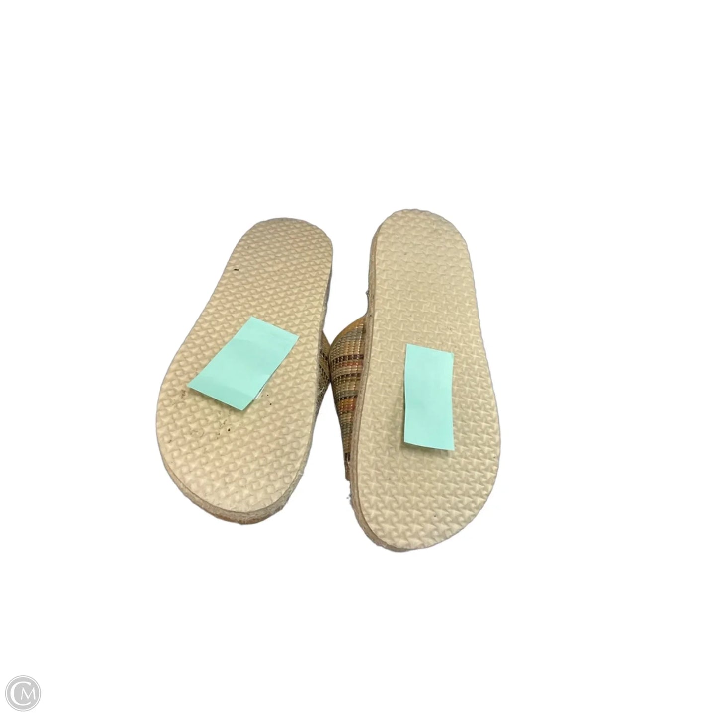 Sandals Heels Platform By Pierre Dumas In Tan, Size: 8