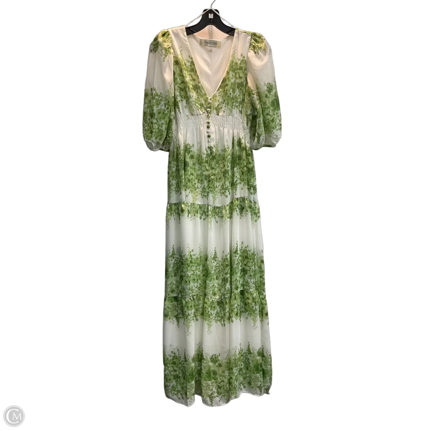 Dress Party Long By Taylor In Green, Size: Xs