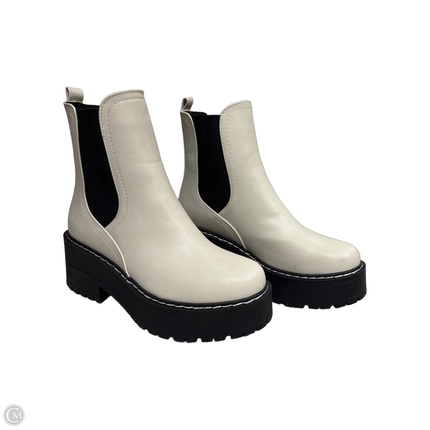 Boots Combat By Soda In White, Size: 7