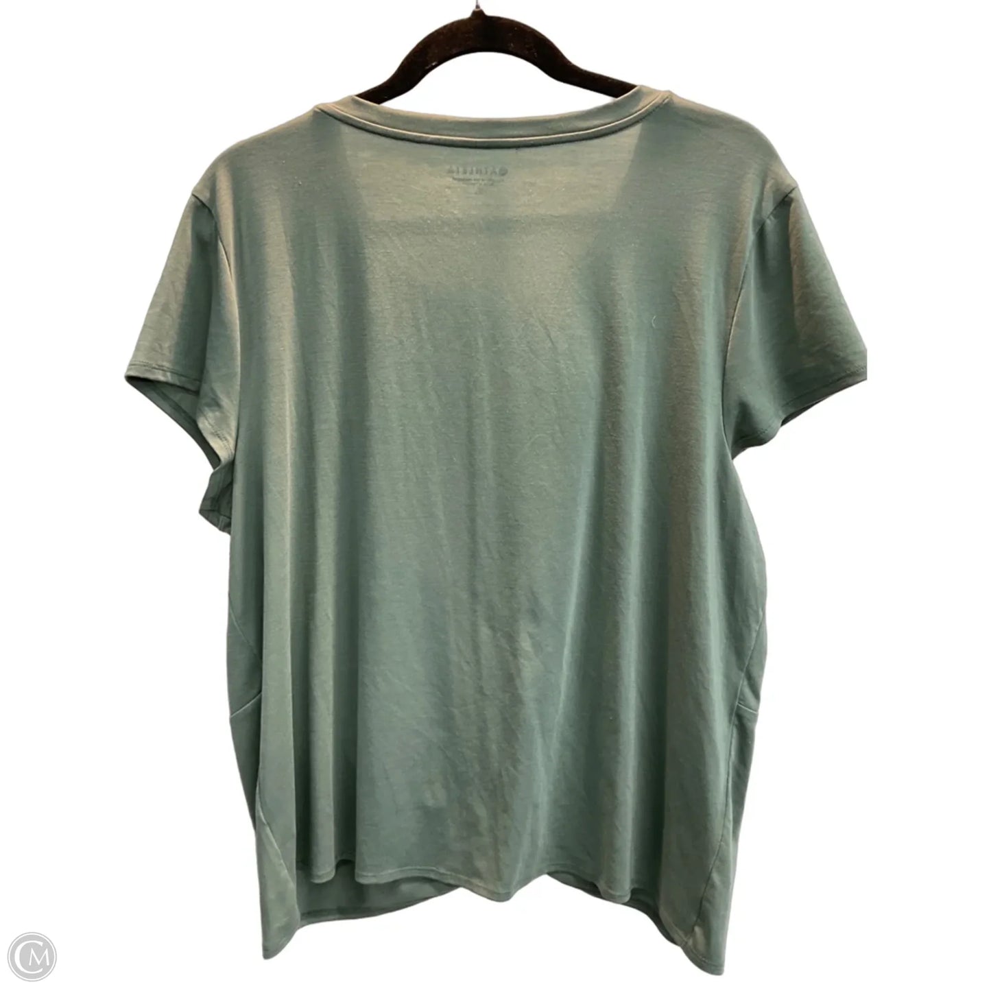 Athletic Top Short Sleeve By Athleta In Grey, Size: Xl