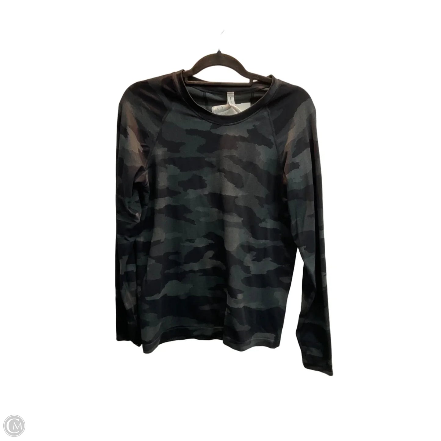 Athletic Top Long Sleeve Collar By Athleta In Camouflage Print, Size: Xl