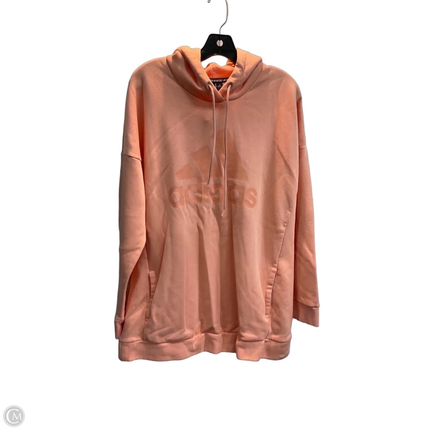 Sweatshirt Hoodie By Adidas In Orange, Size: Xl