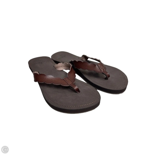 Sandals Flats By Reef In Brown, Size: 8