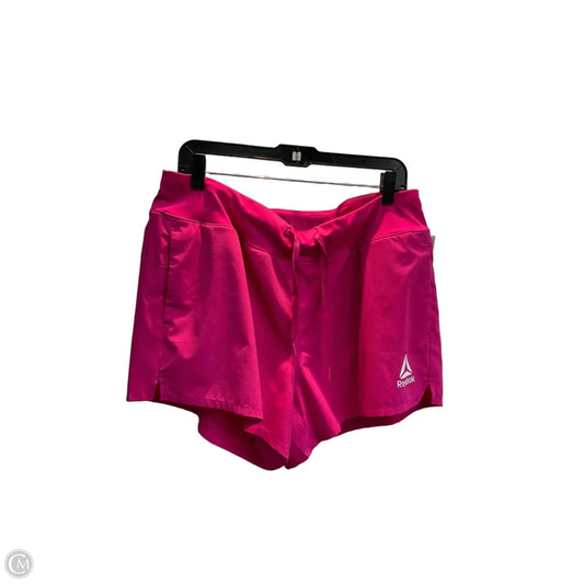 Athletic Shorts By Reebok In Pink, Size: Xl