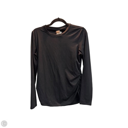 Athletic Top Long Sleeve Collar By Calia In Black, Size: M