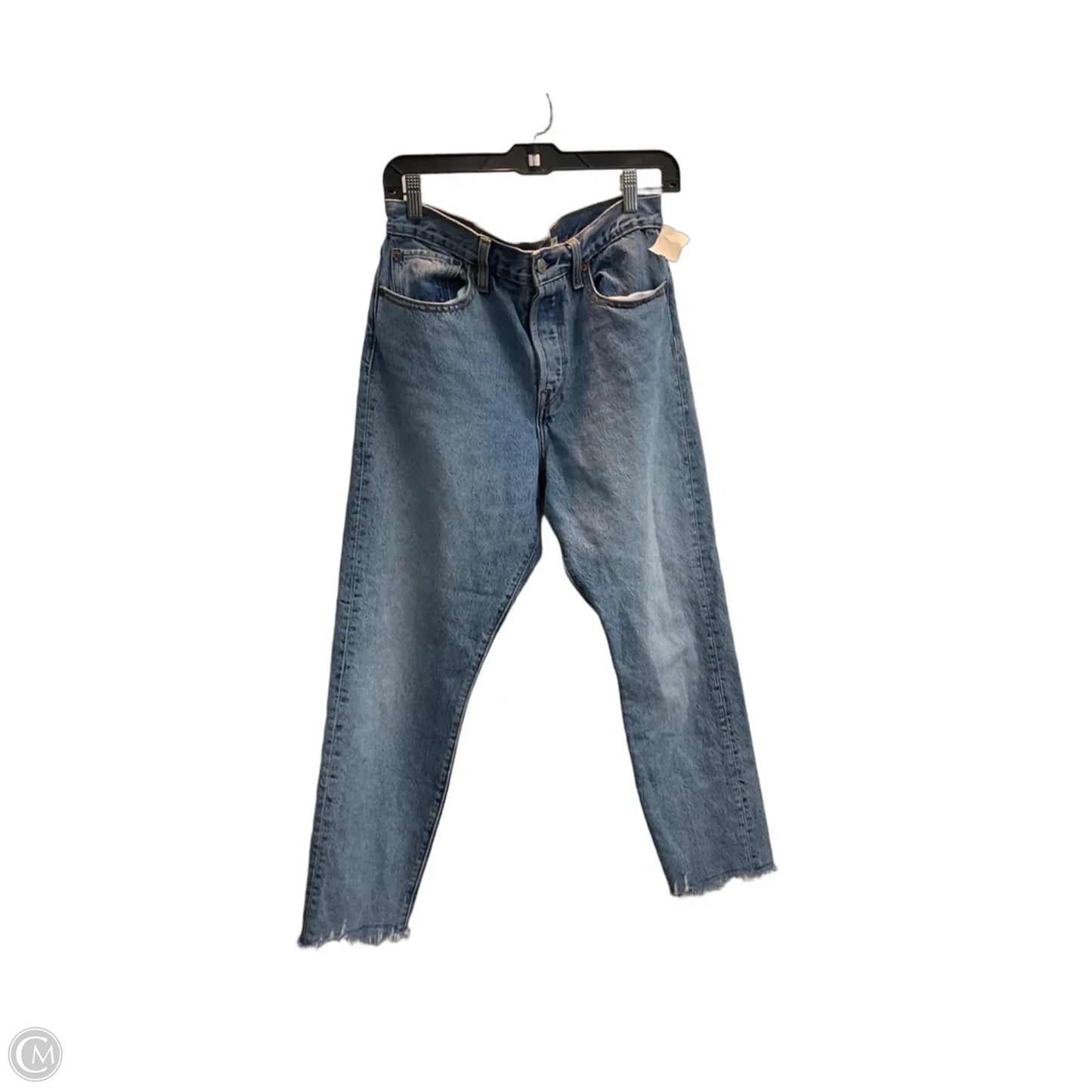 Jeans Straight By Levis In Blue Denim, Size: 10