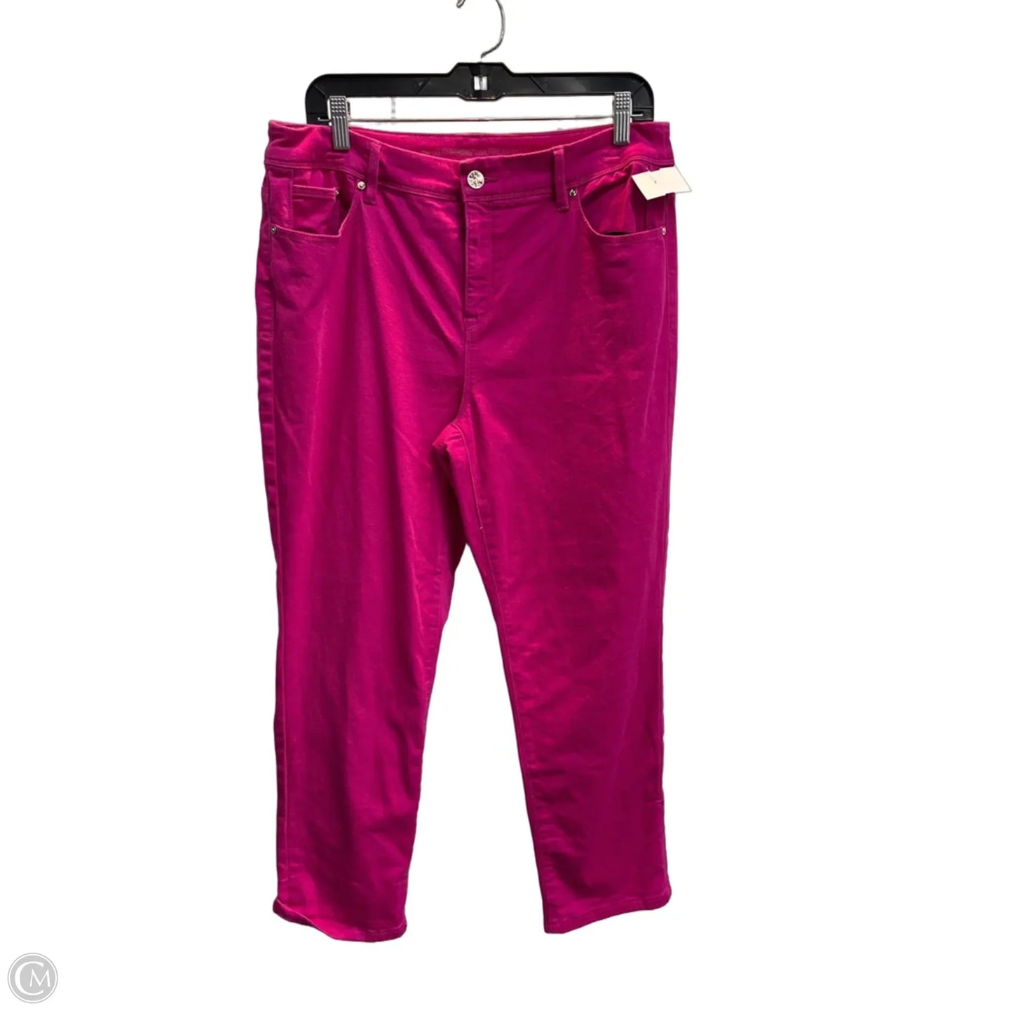 Jeans Cropped By Chicos In Pink, Size: 12