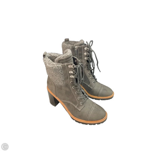 Boots Ankle Heels By Nine West In Grey, Size: 9