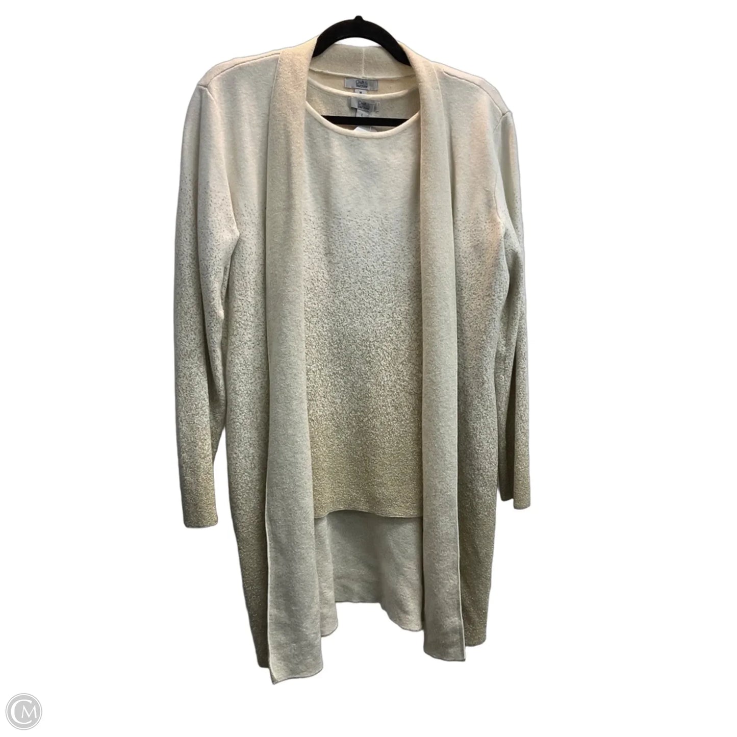 Sweater 2pc By Croft And Barrow In Gold, Size: L