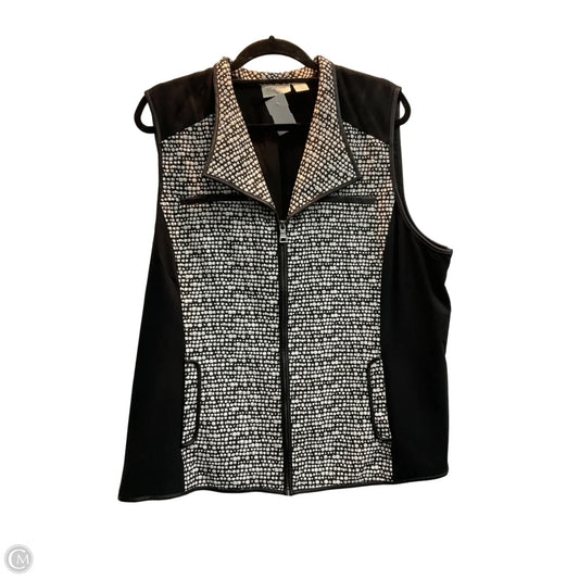 Vest Puffer & Quilted By Chicos In Black, Size: Xl