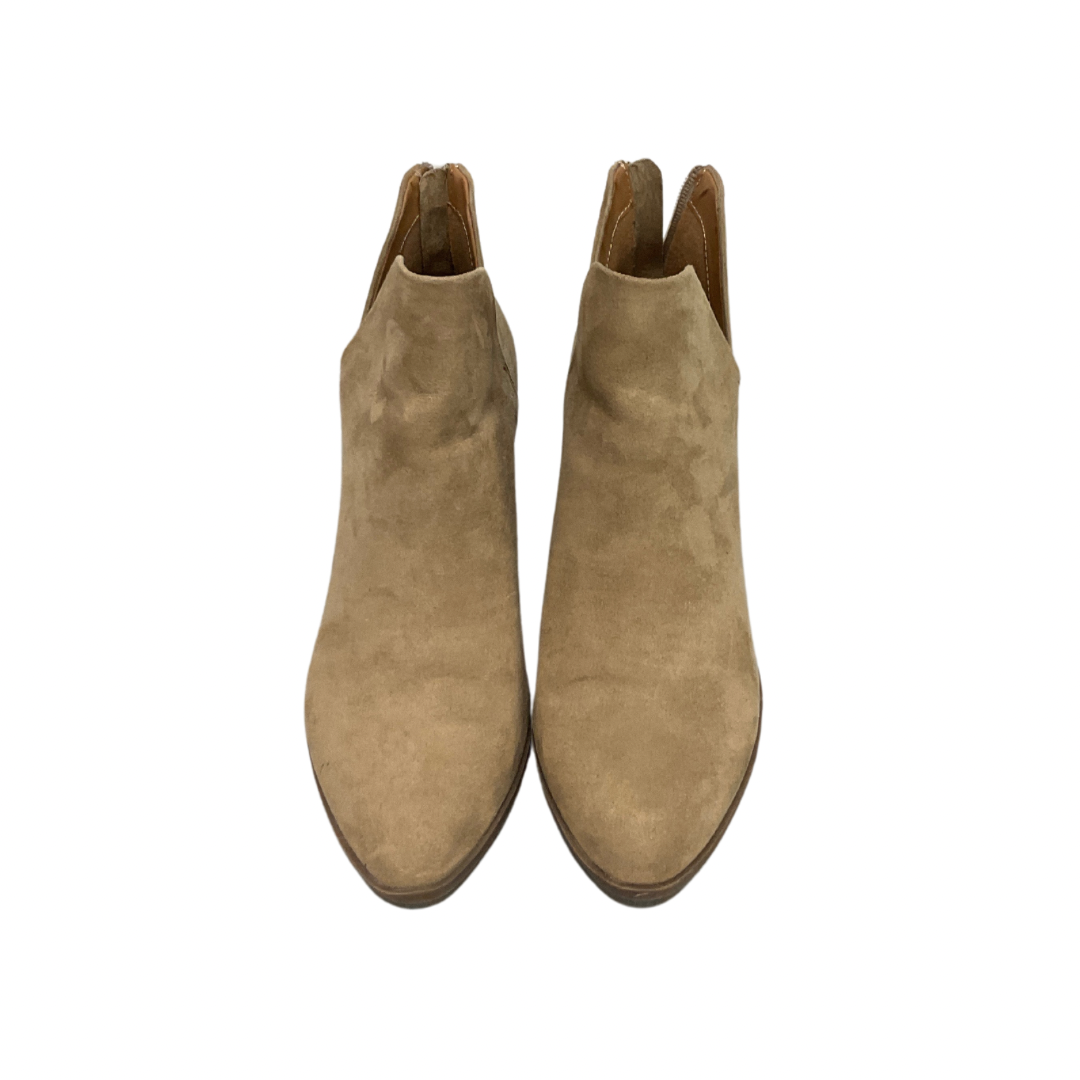 Boots Ankle Heels By So In Tan, Size: 9