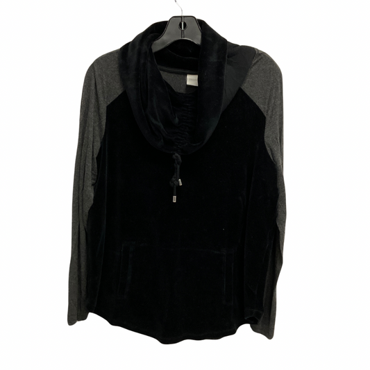 Top Long Sleeve By Chicos In Black, Size: M