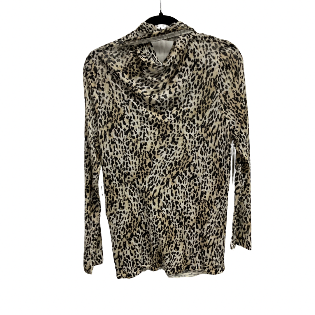 Cardigan By Chicos In Leopard Print, Size: L