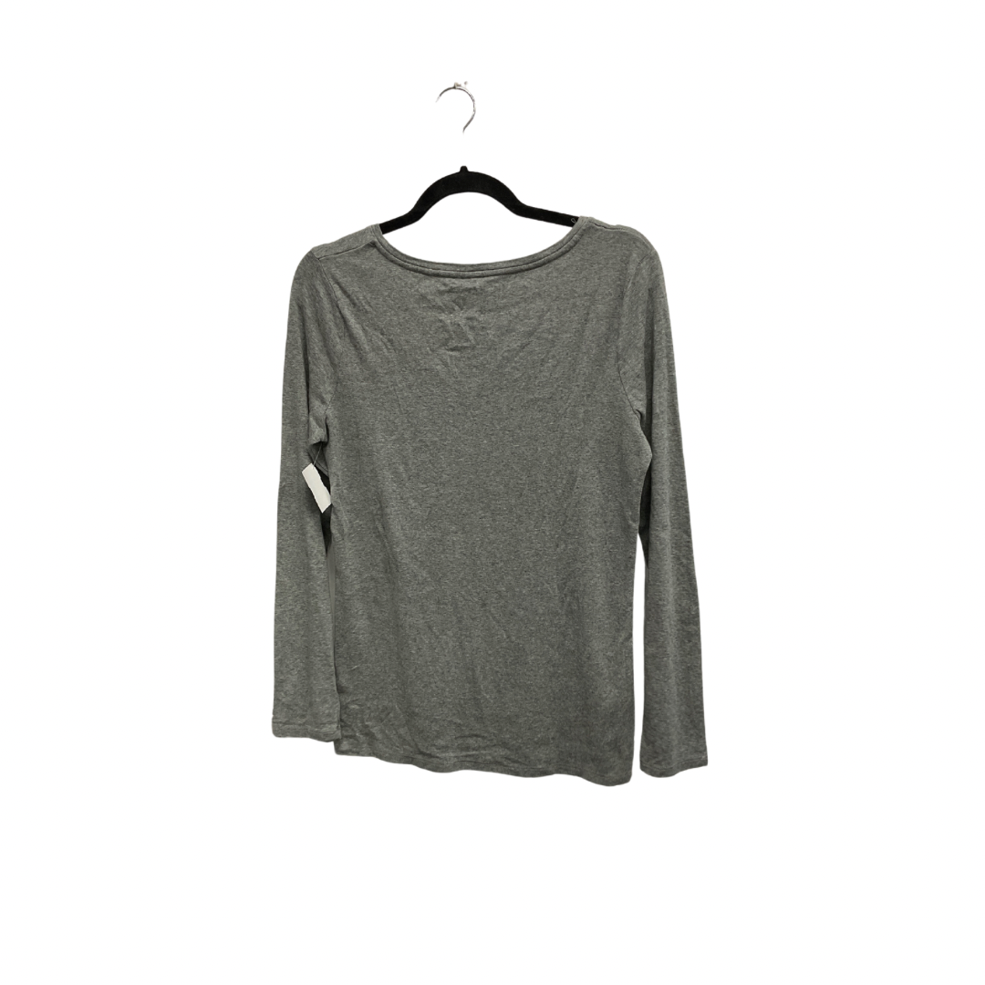 Top Long Sleeve Basic By A New Day In Grey, Size: L