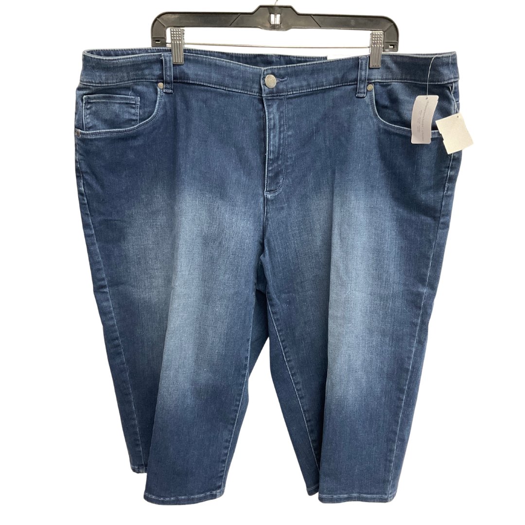 Jeans Cropped By Cj Banks In Blue, Size: 22