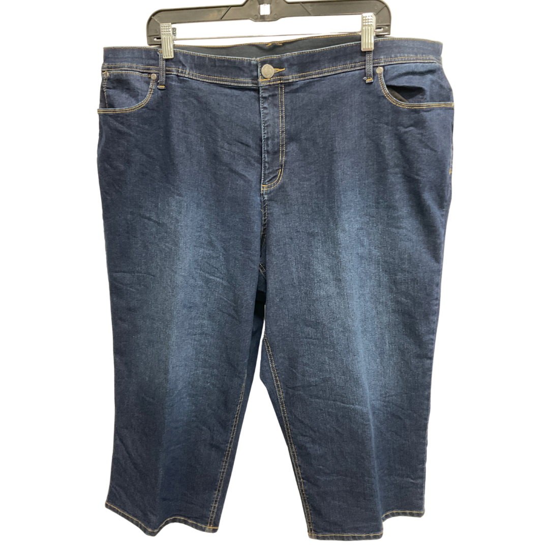 Jeans Cropped By Cj Banks In Blue, Size: 22