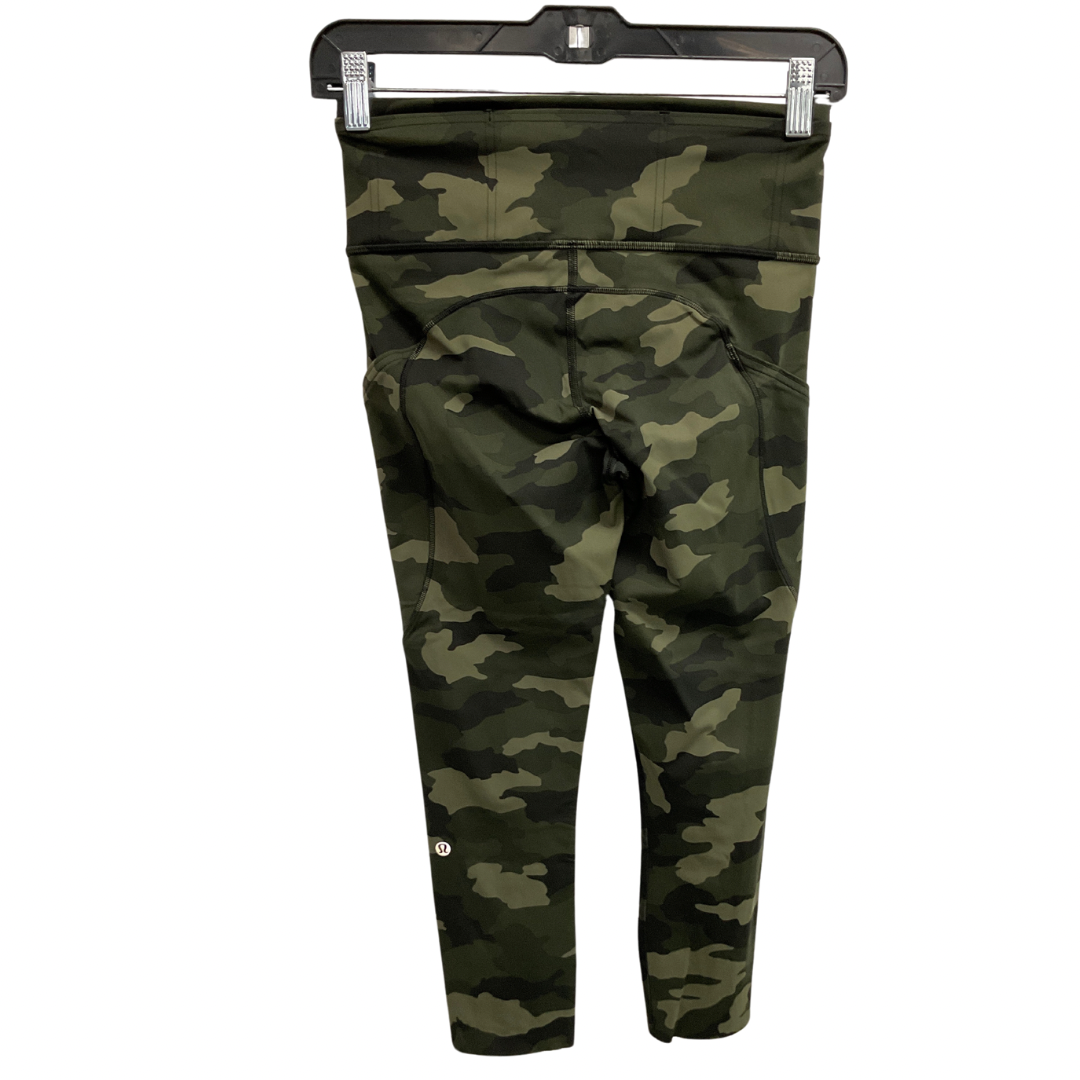 Athletic Leggings By Lululemon In Camouflage Print, Size: S