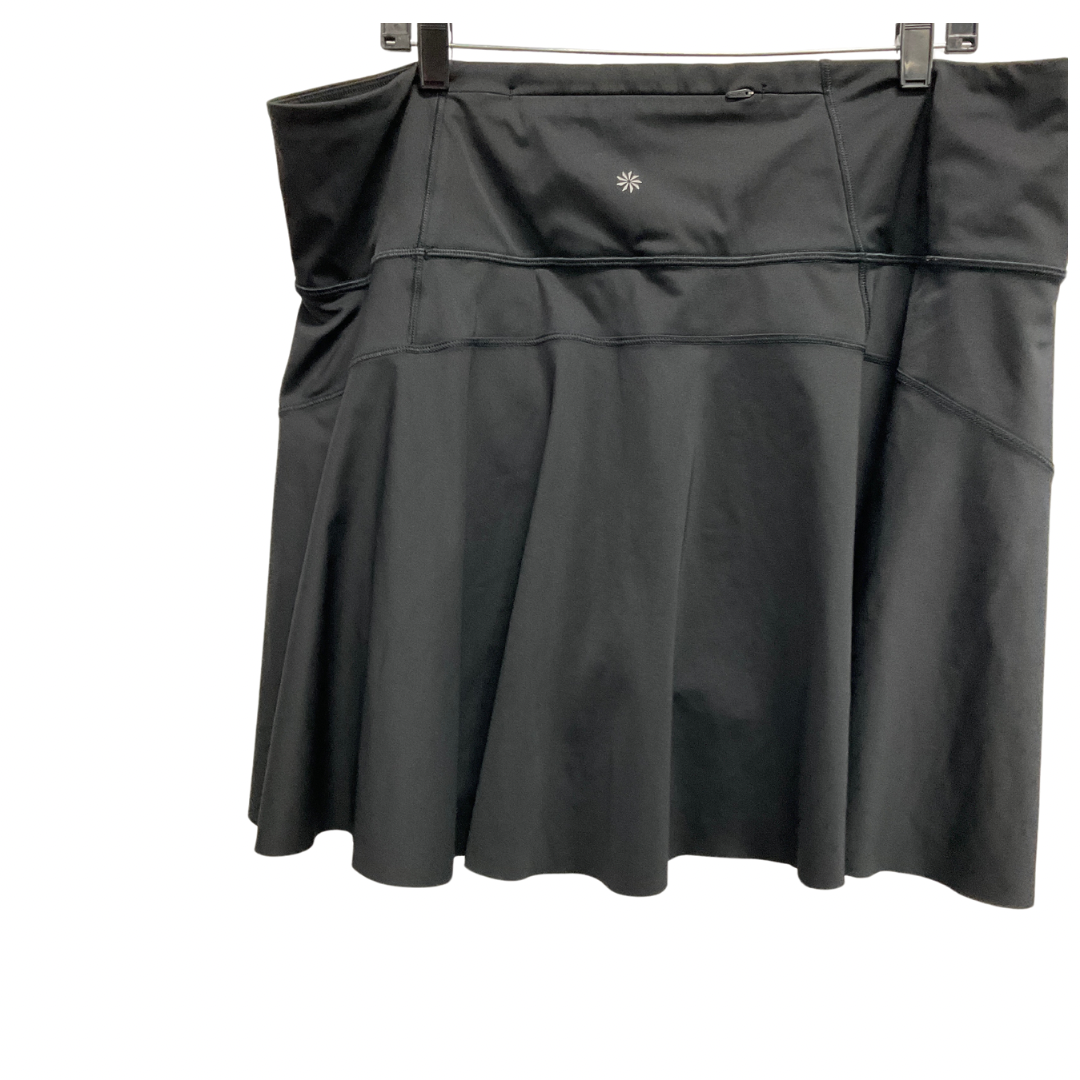 Athletic Skort By Athleta In Black, Size: 2x