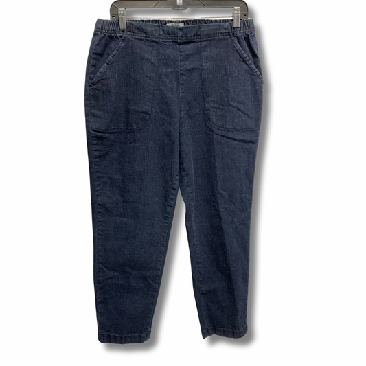 Jeans Cropped By Croft And Barrow In Blue, Size: 16