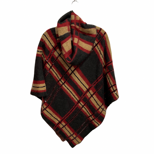 Poncho By Chicos In Plaid Pattern, Size: L