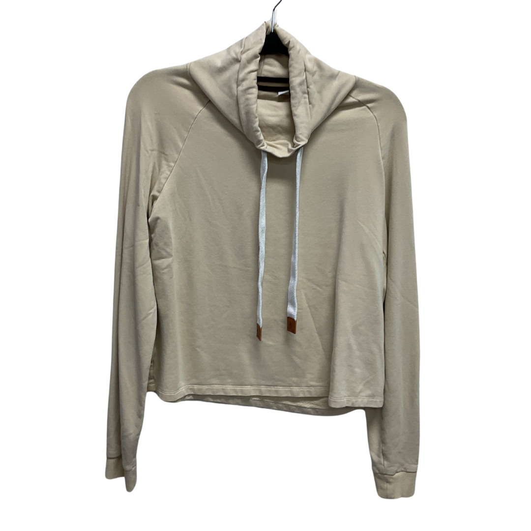 Sweatshirt Collar By Clothes Mentor In Tan, Size: M