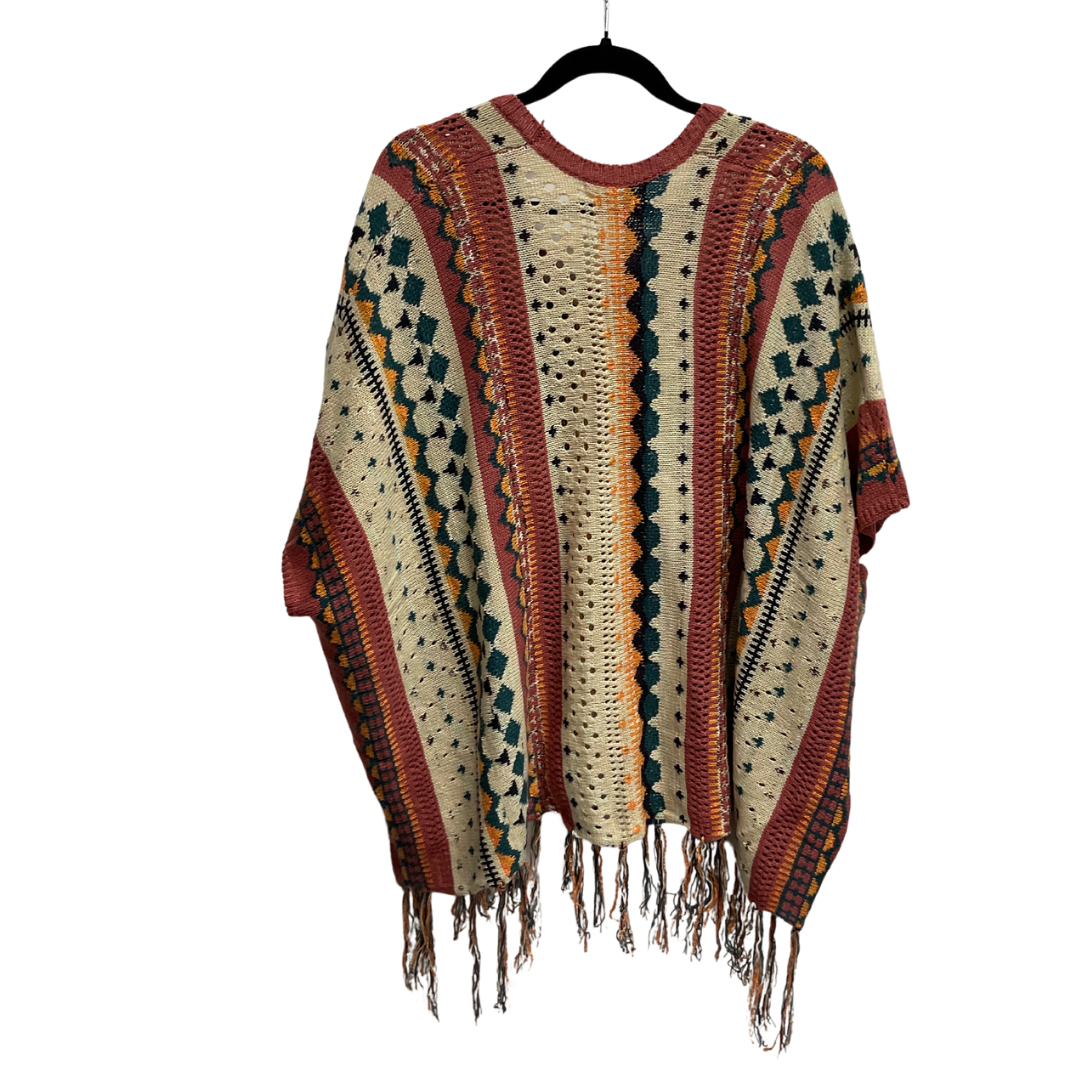 Poncho By Easel In Multi-colored, Size: S