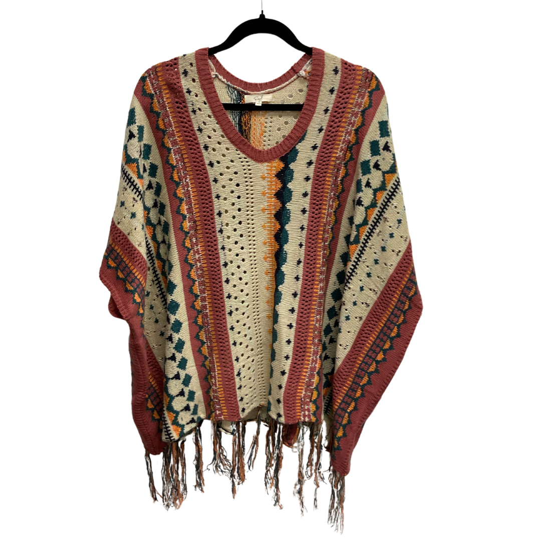 Poncho By Easel In Multi-colored, Size: S