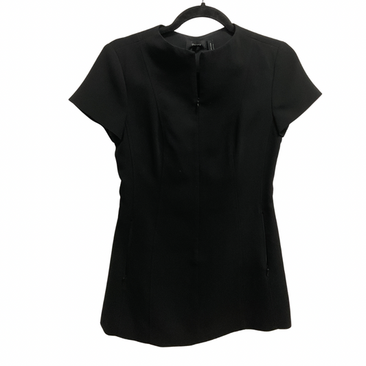 Top Short Sleeve By Theory In Black, Size: Xxs