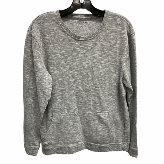 Sweatshirt Crewneck By Lacoste In Grey, Size: L