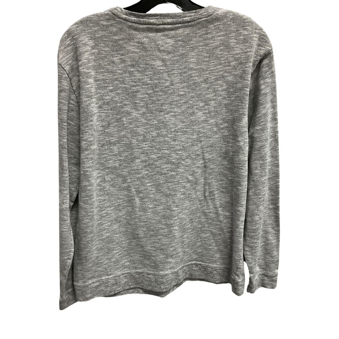 Sweatshirt Crewneck By Lacoste In Grey, Size: L