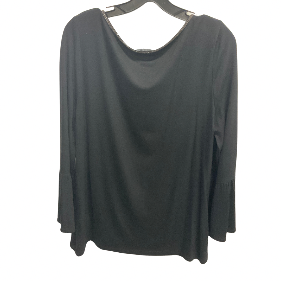 Top 3/4 Sleeve By White House Black Market In Black, Size: L