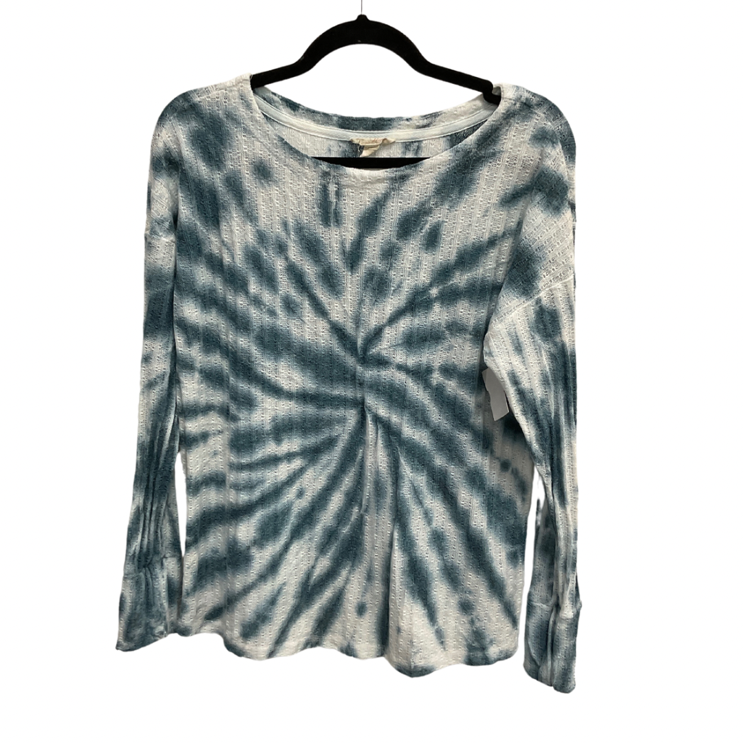 Top Long Sleeve By Cupio In Tie Dye Print, Size: M