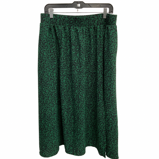 Skirt Midi By Torrid In Green, Size: 14