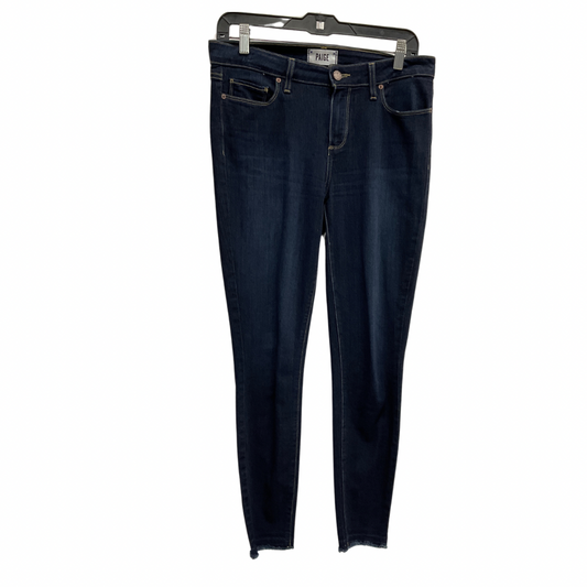 Jeans Skinny By Paige In Blue, Size: 8