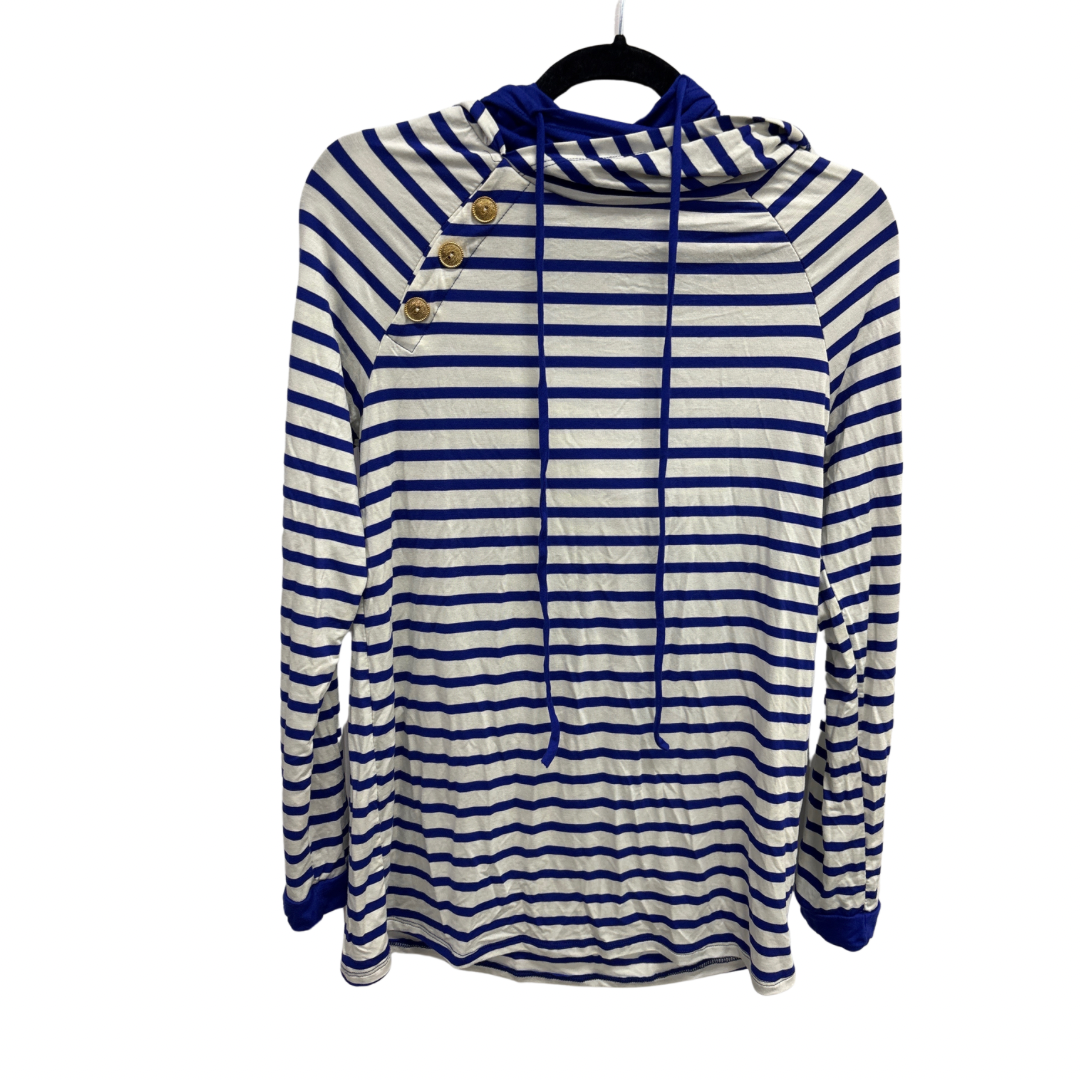 Top Long Sleeve By White Birch In Striped Pattern, Size: S