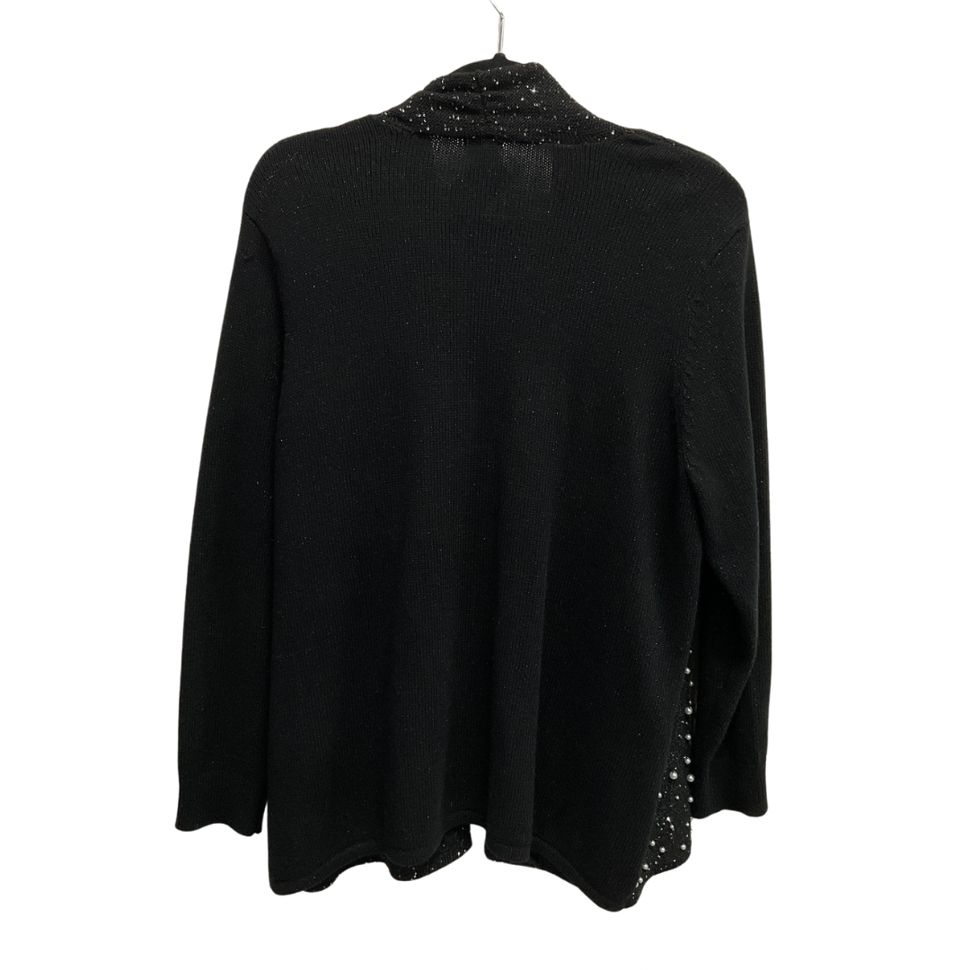 Sweater Cardigan By Chicos In Black, Size: Xl