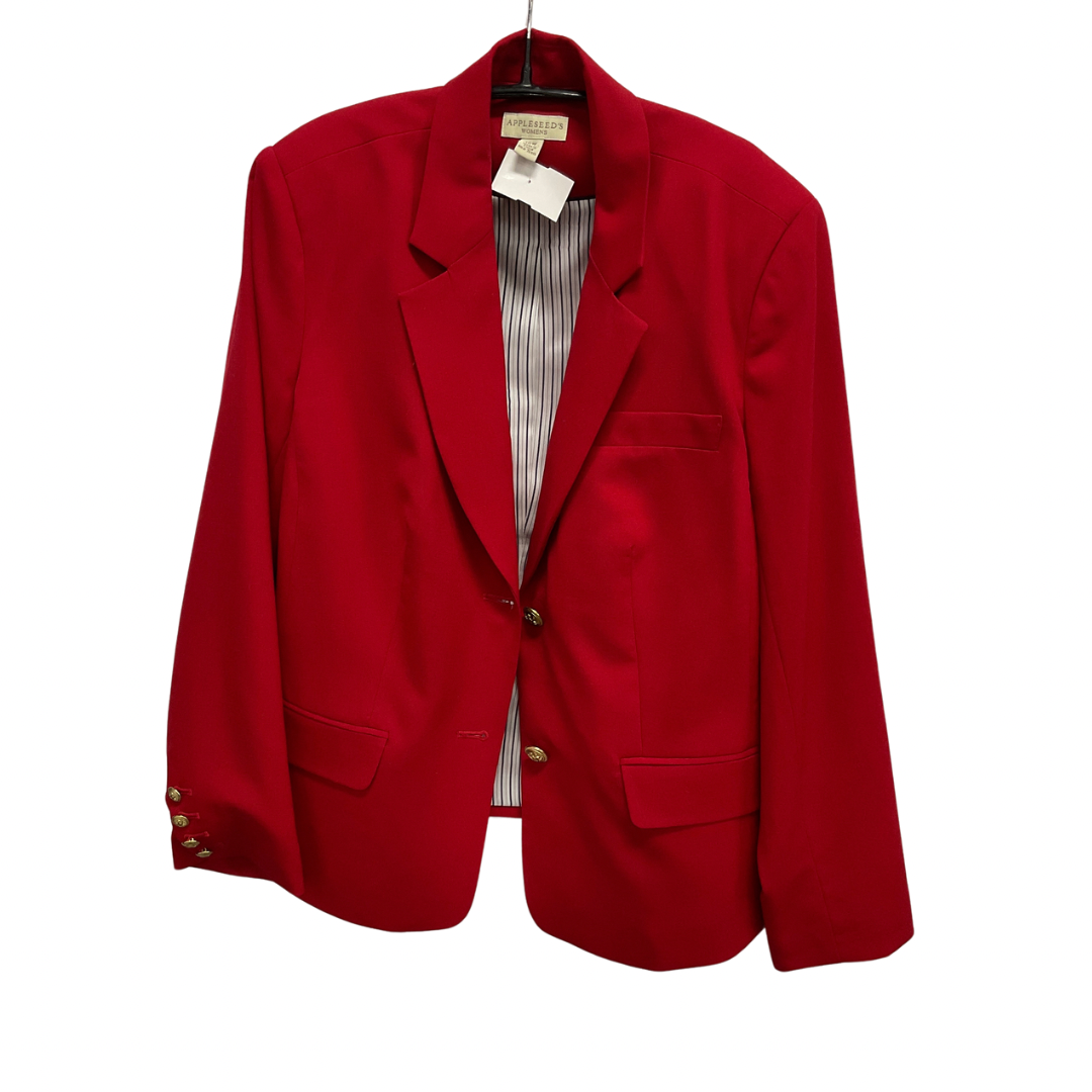 Blazer By Appleseeds In Red, Size: 1x