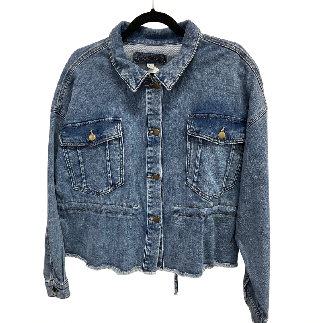 Jacket Denim By Maurices In Blue, Size: Xl