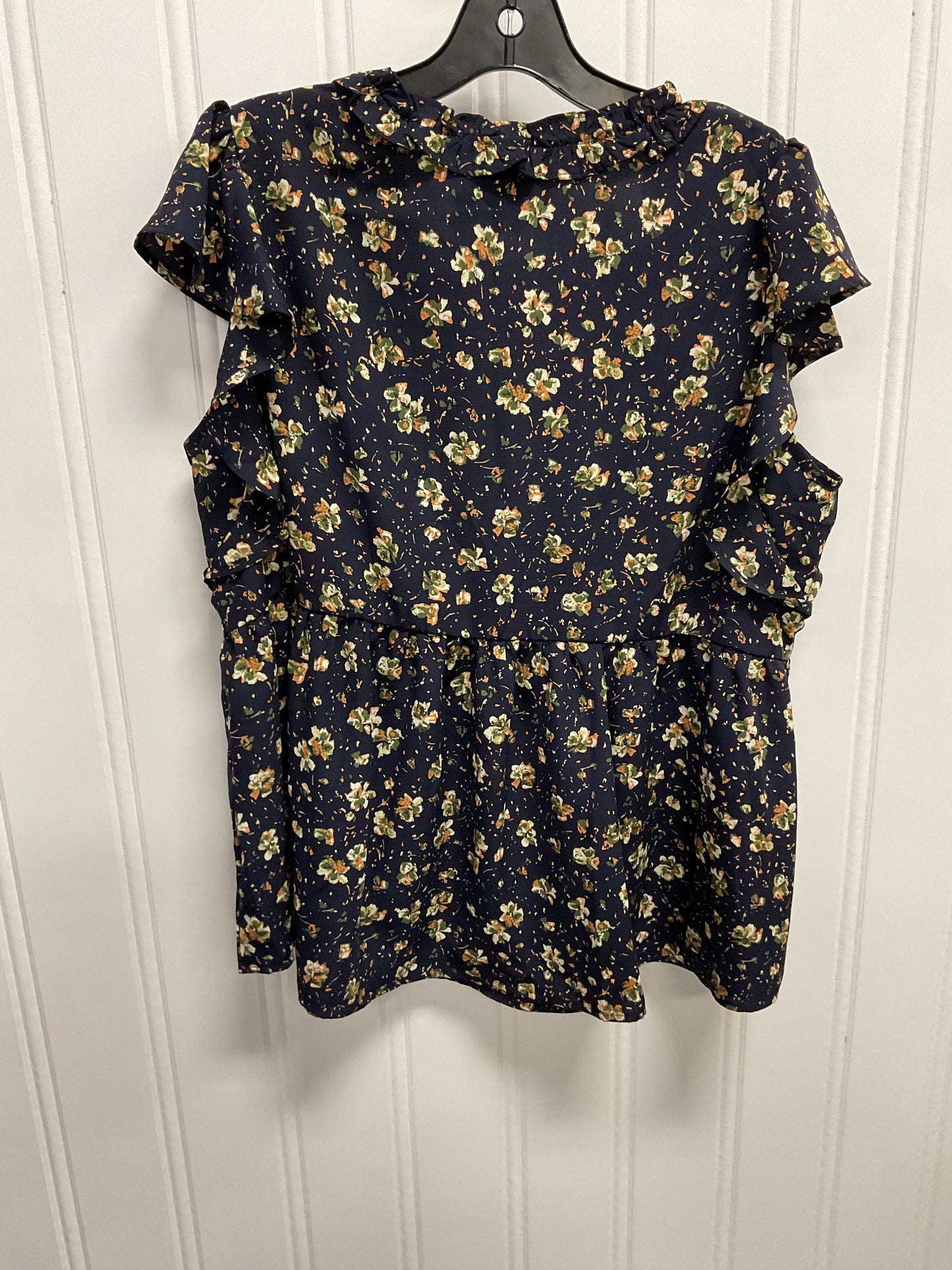 Top Sleeveless By Clothes Mentor In Navy, Size: Xl